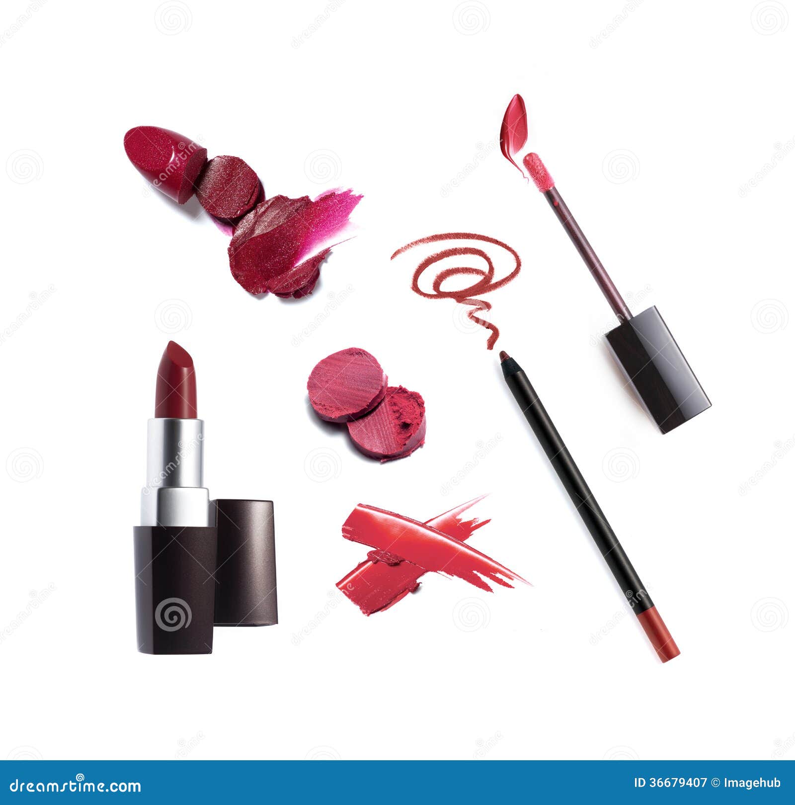 Collection of Various Lipstick Stock Image Image of makeup, female