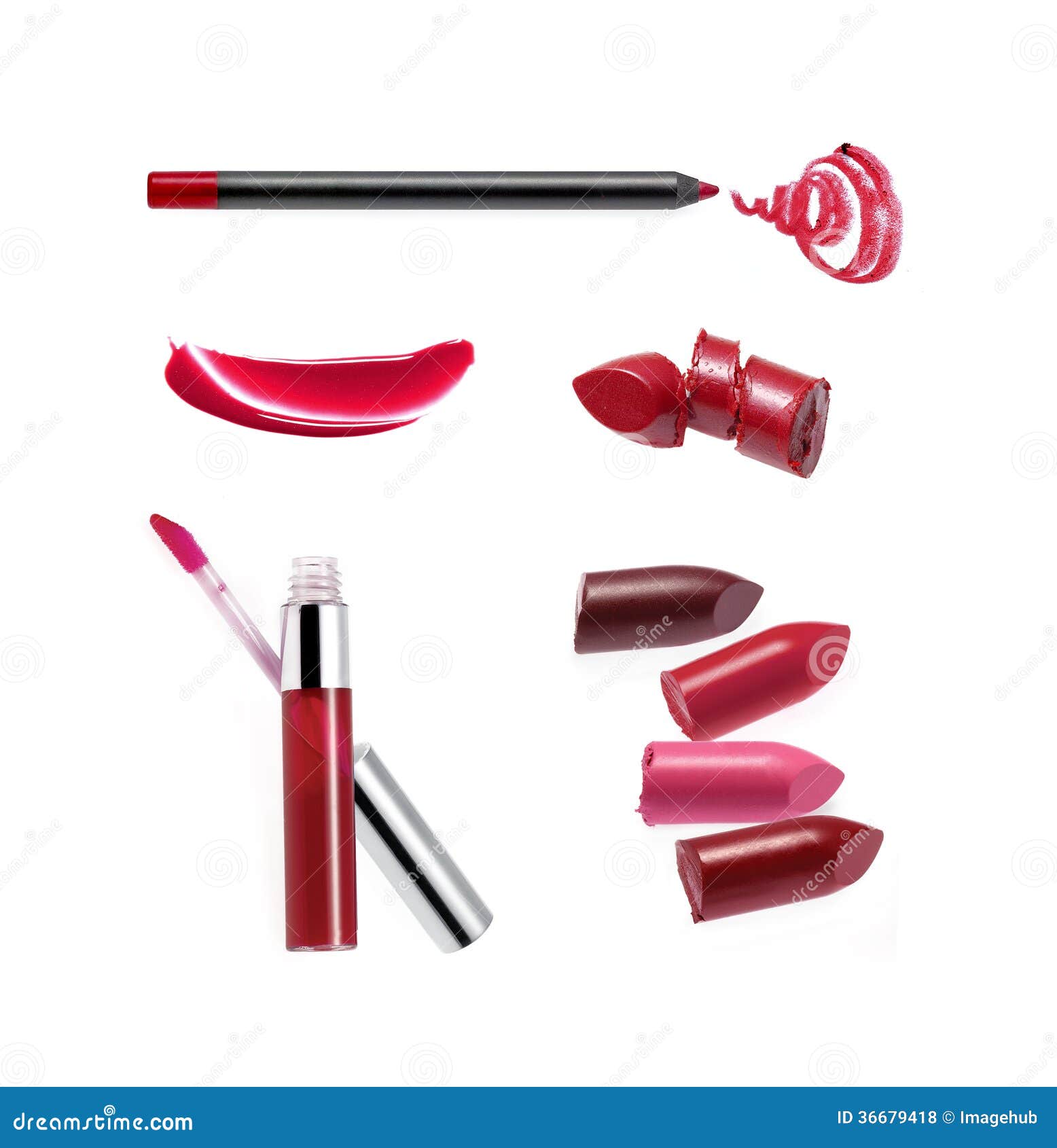 Collection of Various Lipstick Stock Photo Image of makeup, colorful