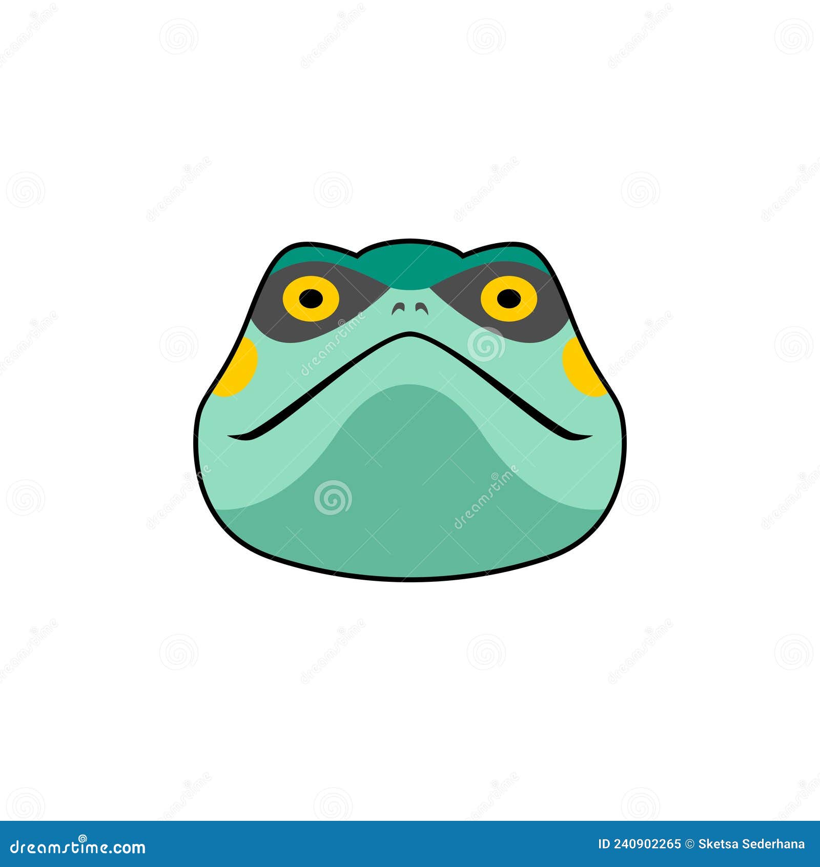 Gamhiro frog vector design stock vector. Illustration of action - 240902265