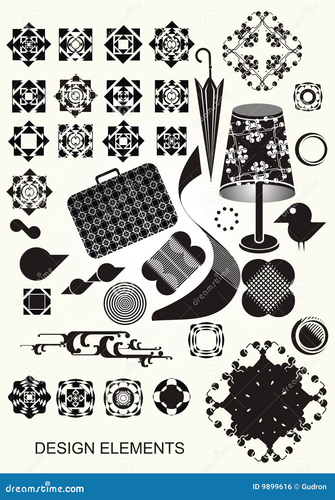 Collection of vector elements. Collection of vector design elements, patterns, ornaments