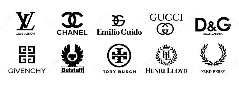 Collection Vector Logo Popular Clothing Brands: GUCCI, Dolce Gabbana ...