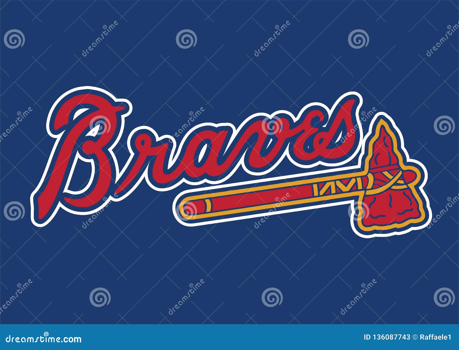 Braves Logo Stock Illustrations – 40 Braves Logo Stock