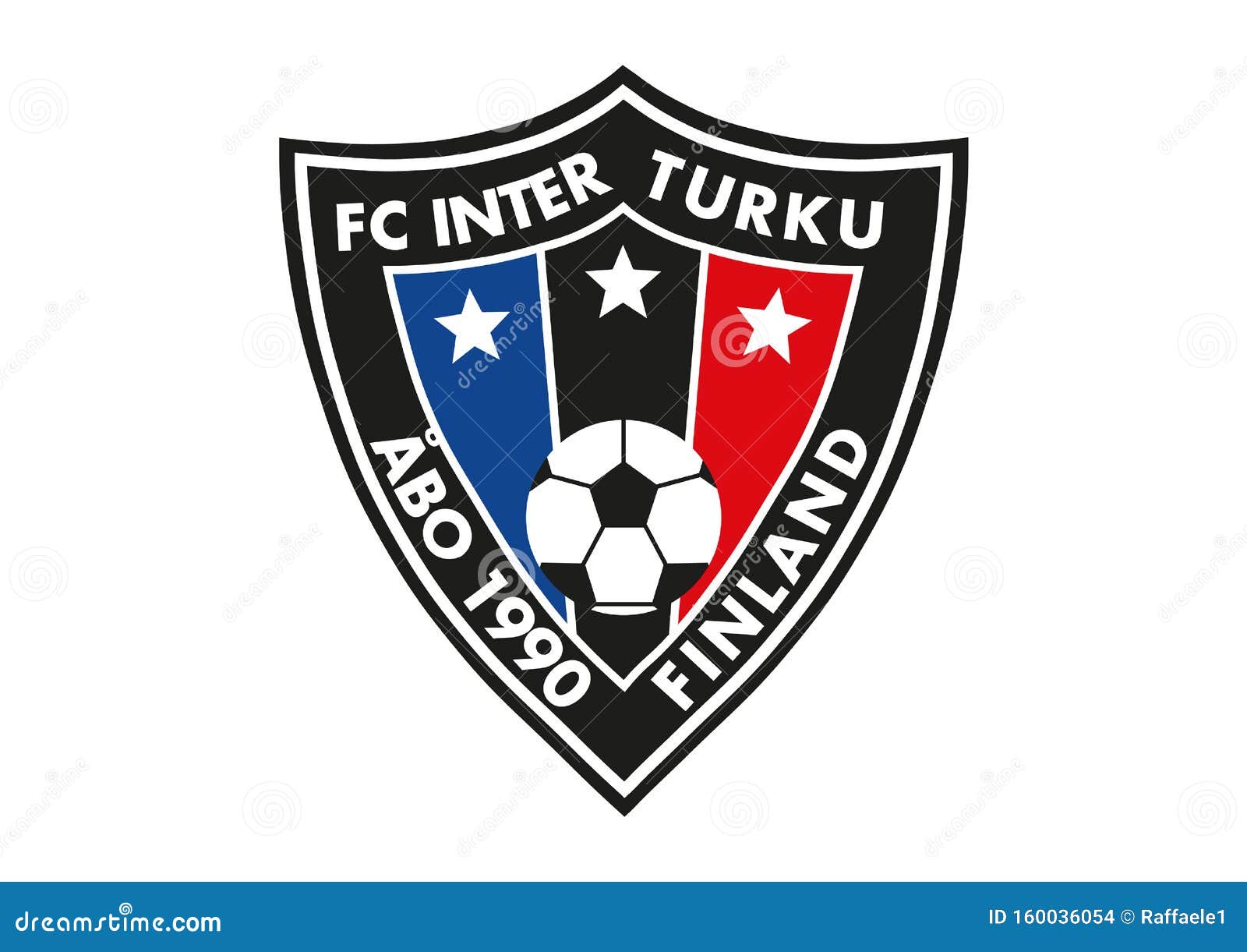 FC Inter turku Logo editorial stock image. Illustration of vector