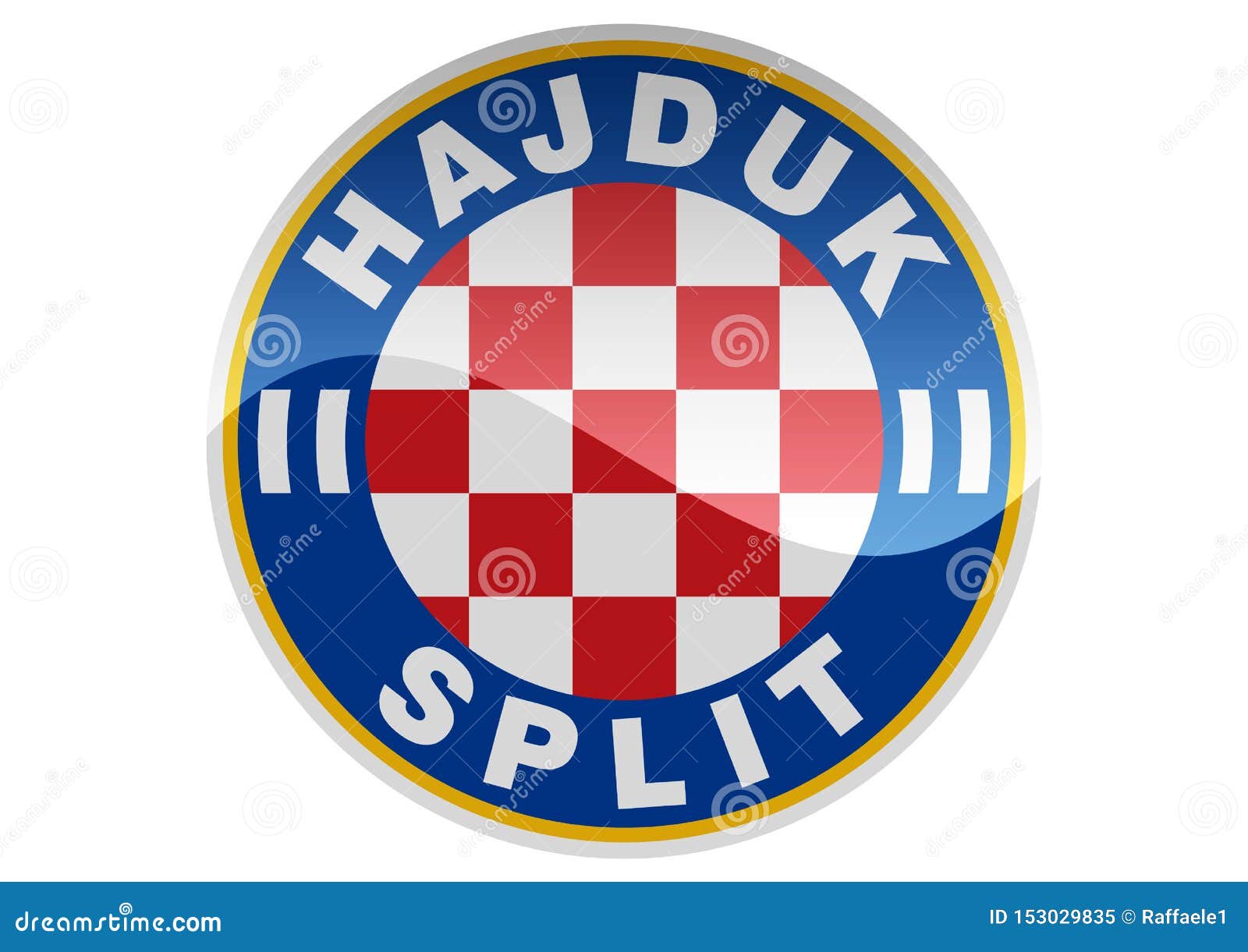 HNK Hajduk Split Logo editorial image. Illustration of teams