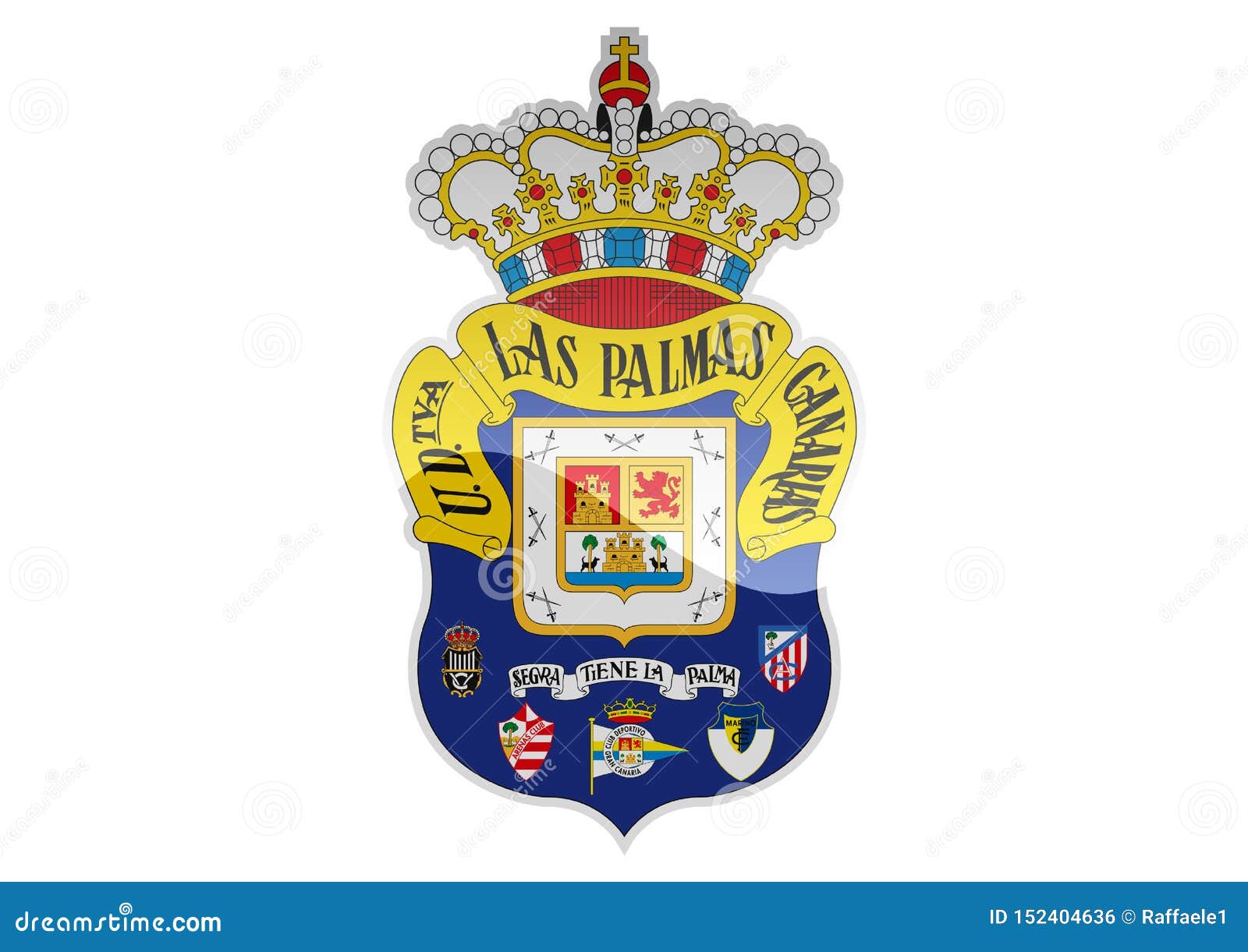 UD Las Palmas Logo editorial photo. Illustration of illustrator - 152404636