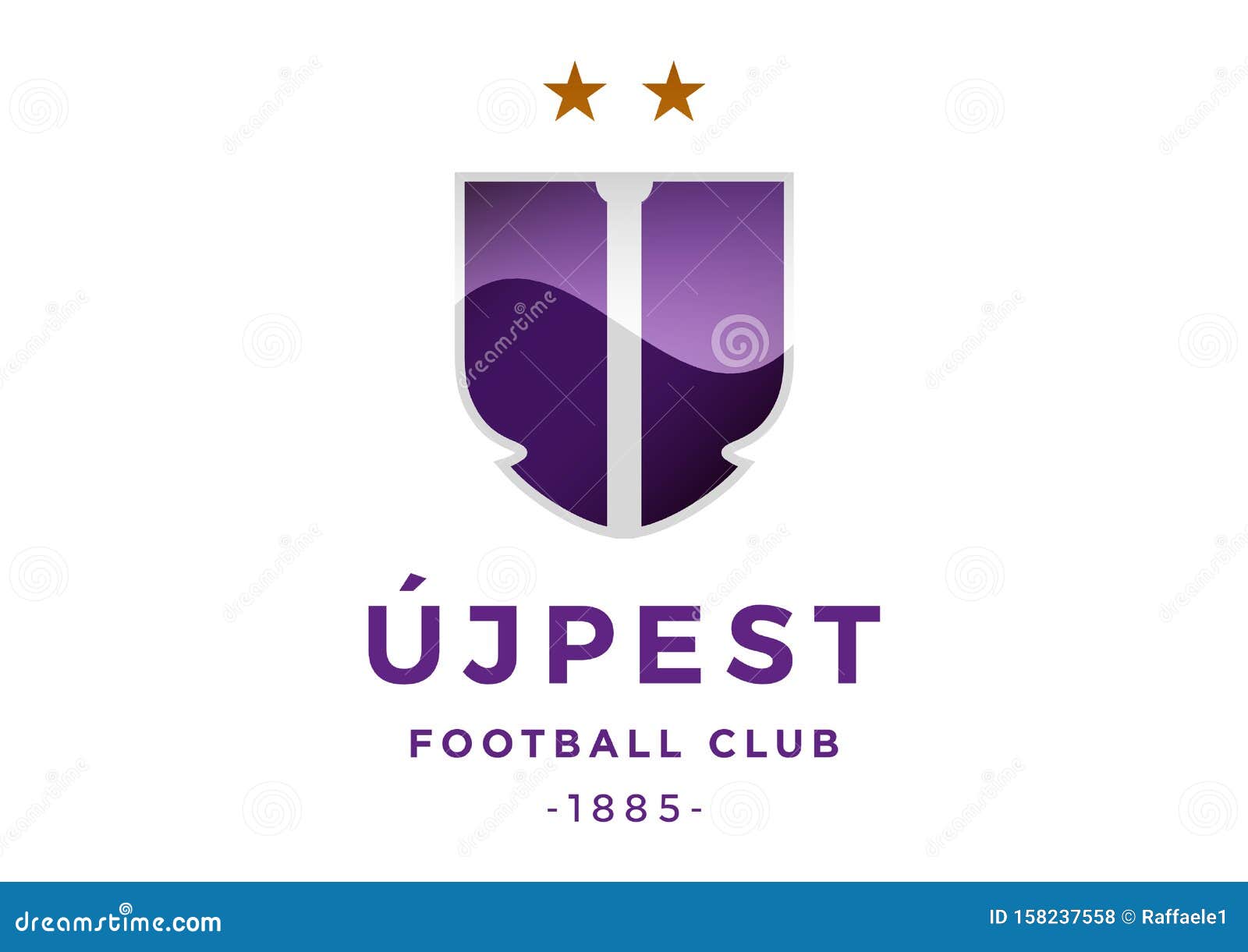 Ujpest FC Logo editorial stock photo. Illustration of football
