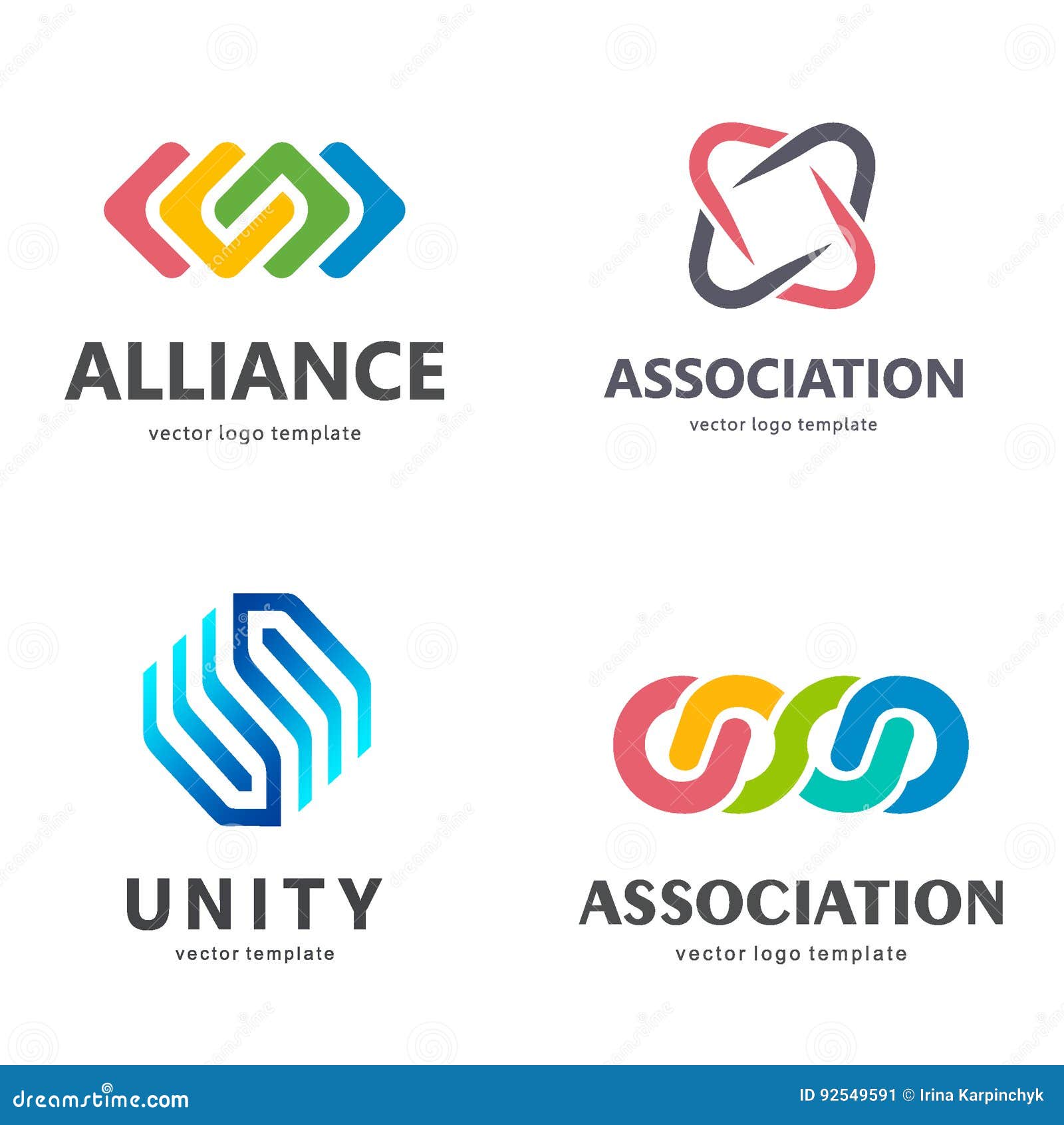 collection of  logos for your business. association, alliance, unity, team work