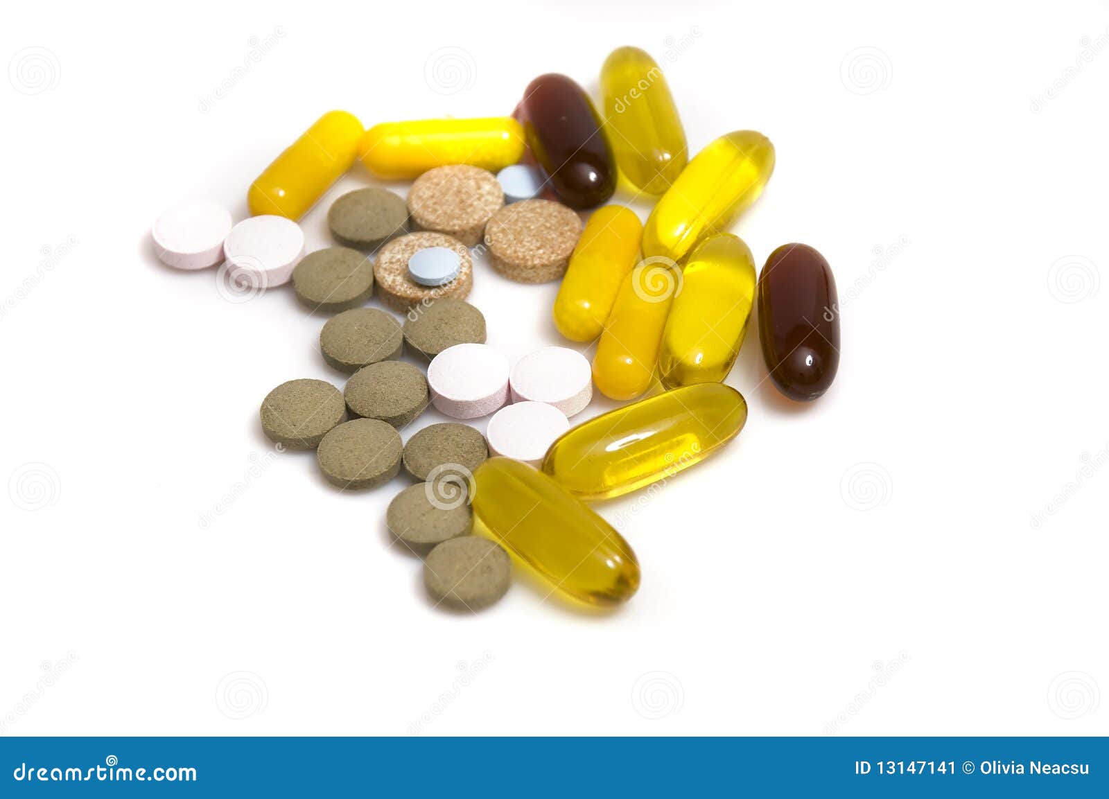 Collection of Vitamins and Pills Stock Image Image of medicine