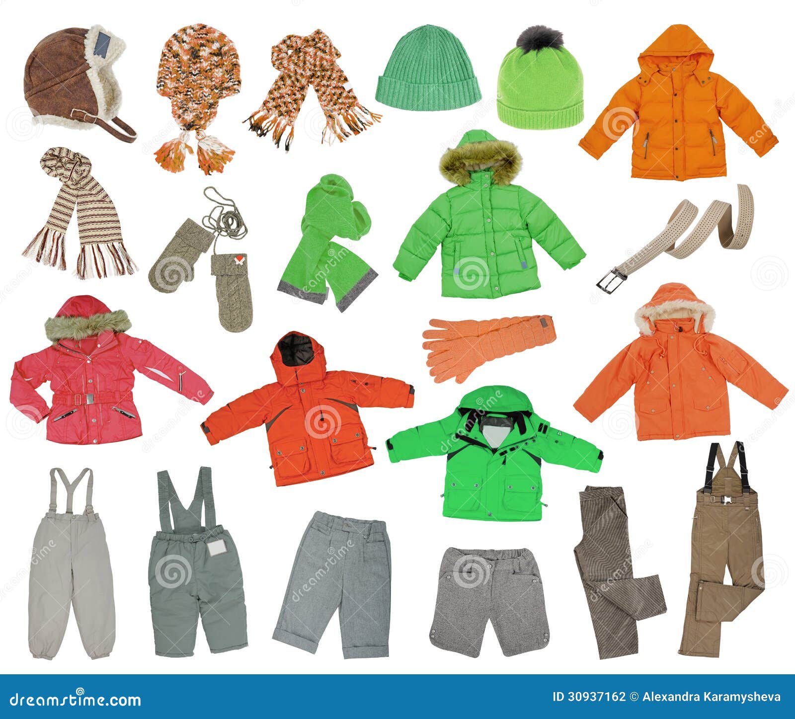 Collection of Warm Children S Clothing Stock Illustration ...