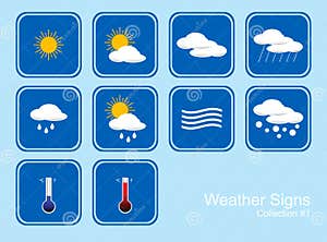 Weather Signs Cartoon Vector CartoonDealer 12167111