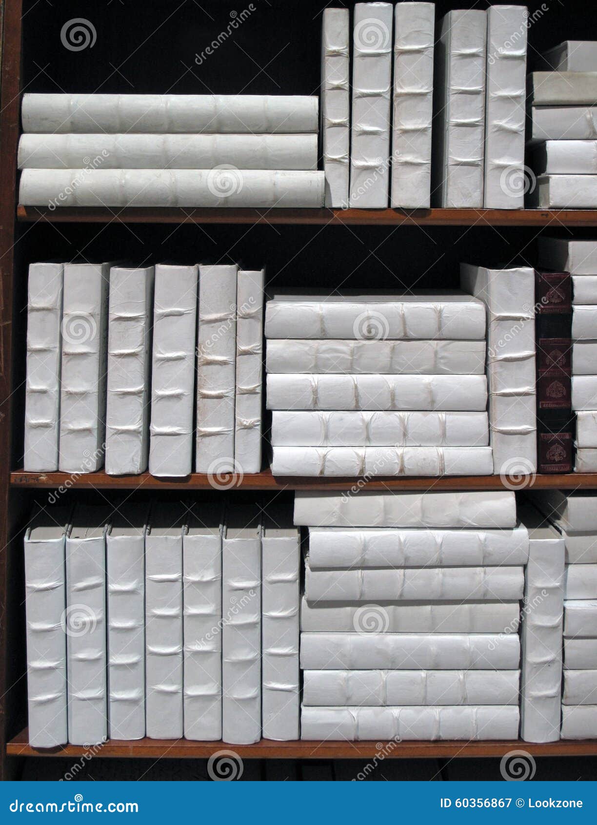 collection of white books