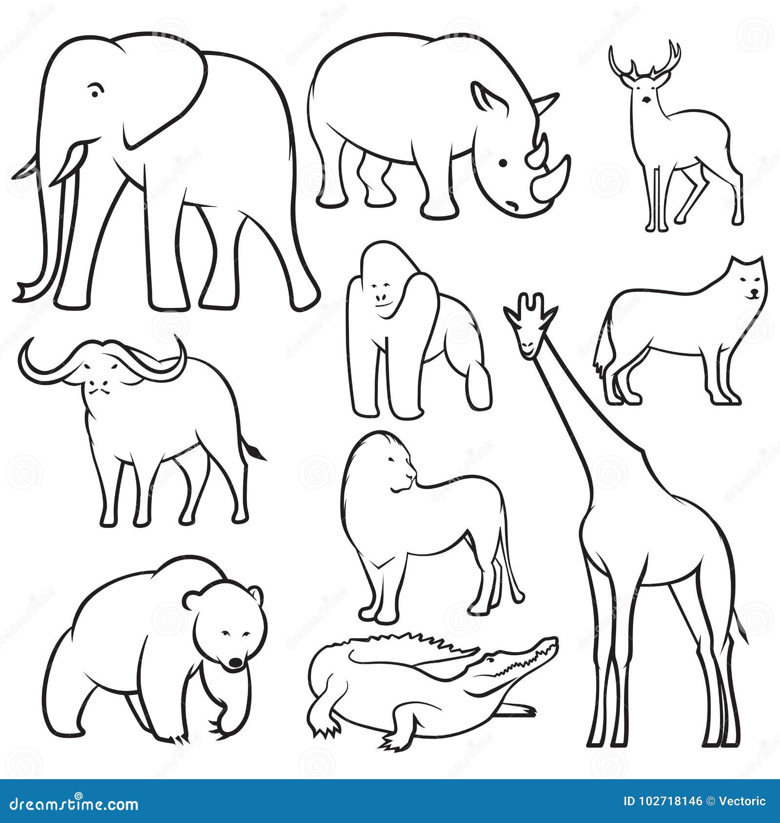 1241594 Wild Animal Drawings Images Stock Photos  Vectors  Shutterstock