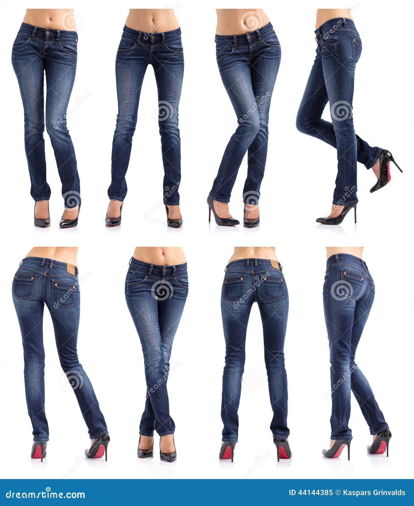 Six Image Of The Same Fashion Model In Different Poses. Studio Shot Stock  Photo, Picture and Royalty Free Image. Image 74866176.