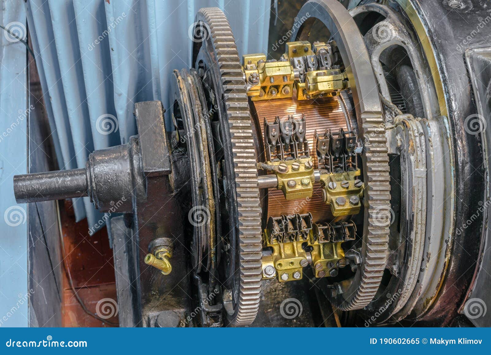 Collector of the Direct Current Machine. DC Machine Stock Image Image