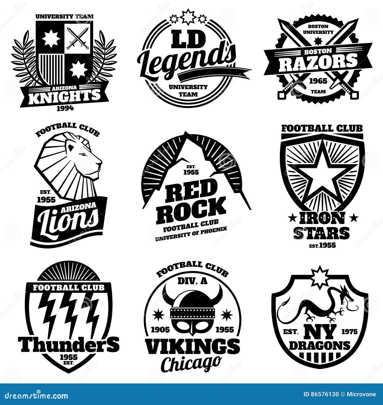 College Athletic Labels, Varsity Emblems, Vintage Sports Teams ...