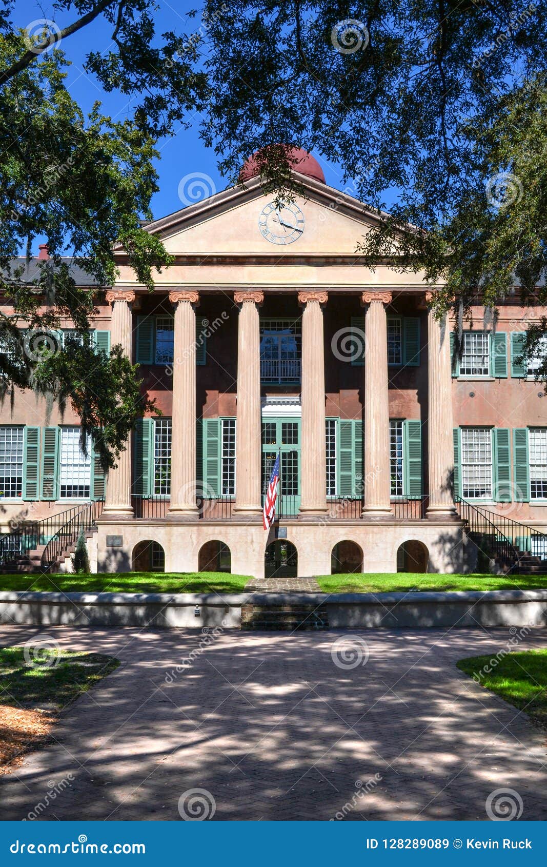 College Of Charleston Main Building Randolph Hall In South Carol Stock