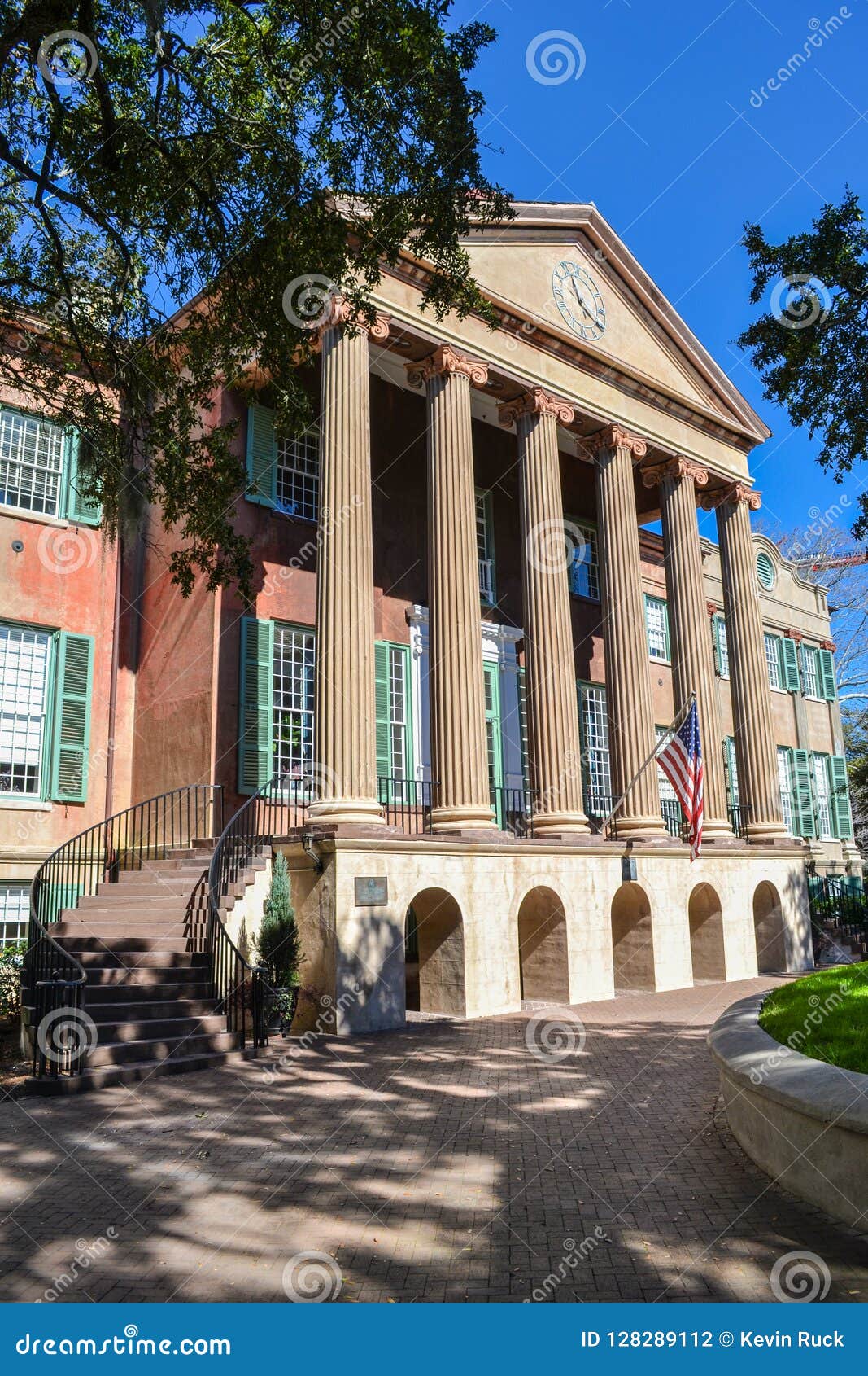 College of Charleston in Charleston, South Carolina, SC, USA. Stock