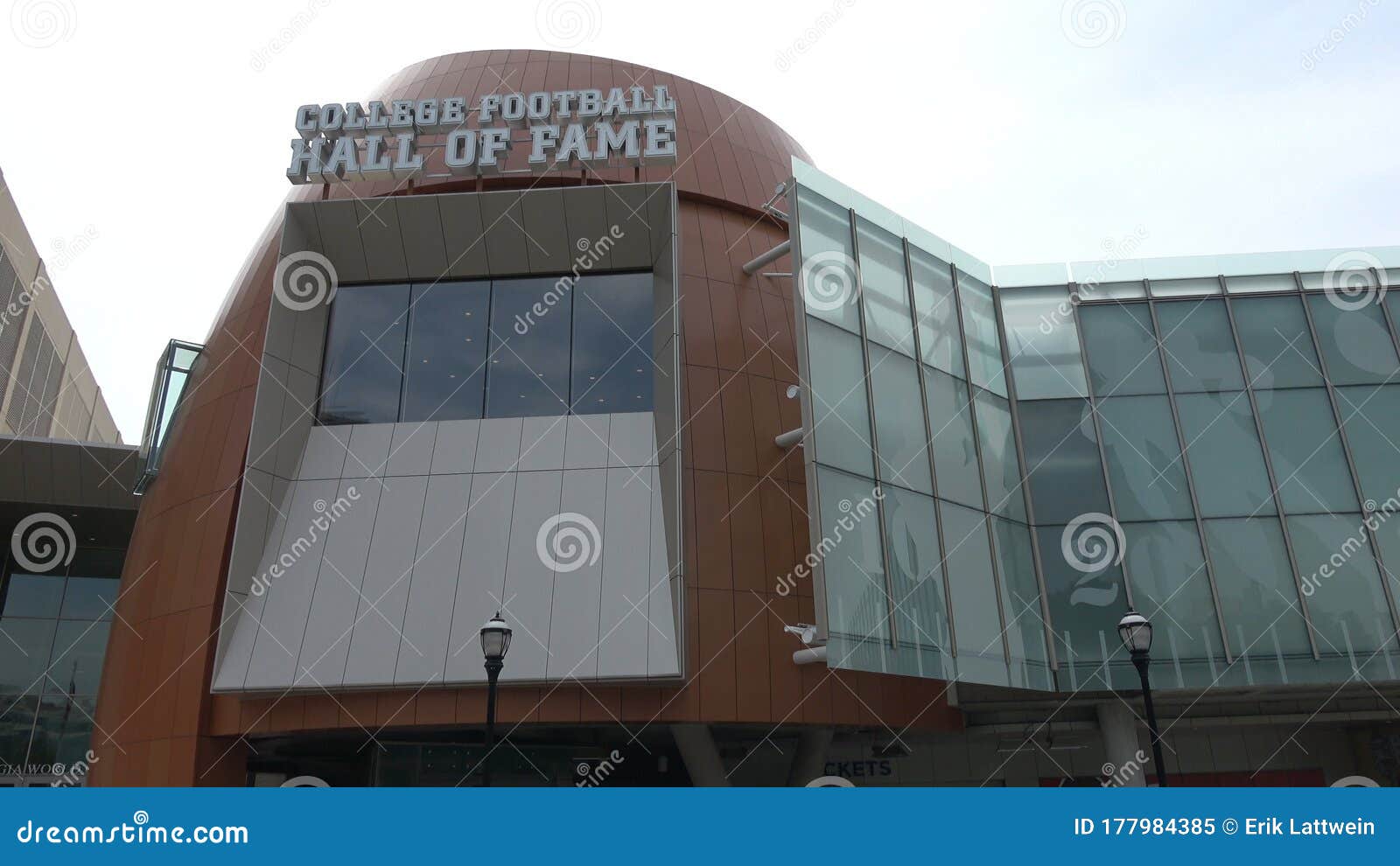 College Football Hall of Fame in Atlanta - ATLANTA, USA - APRIL 18
