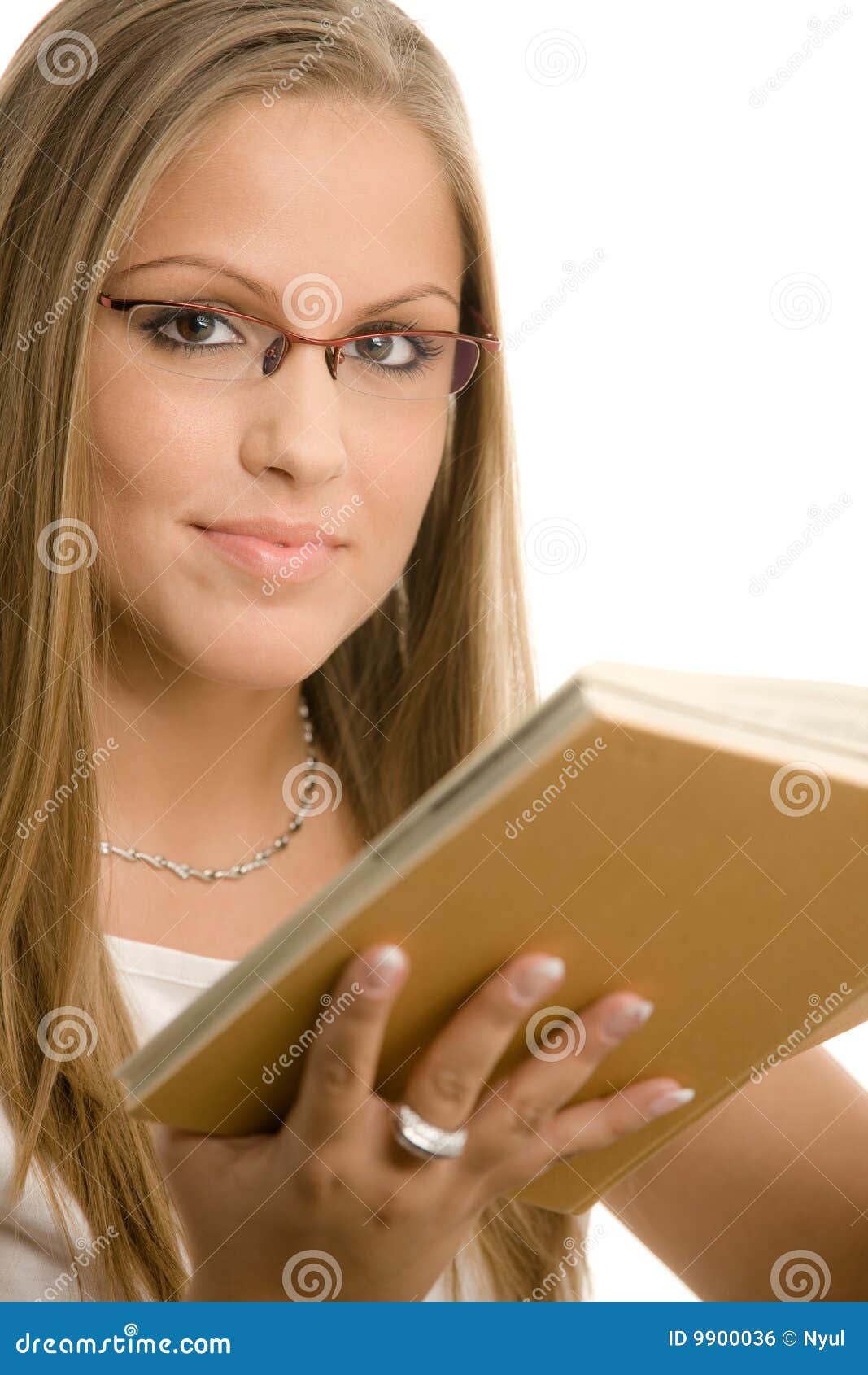 College Girl Reading Book Royalty Free Stock Image Image 9900036