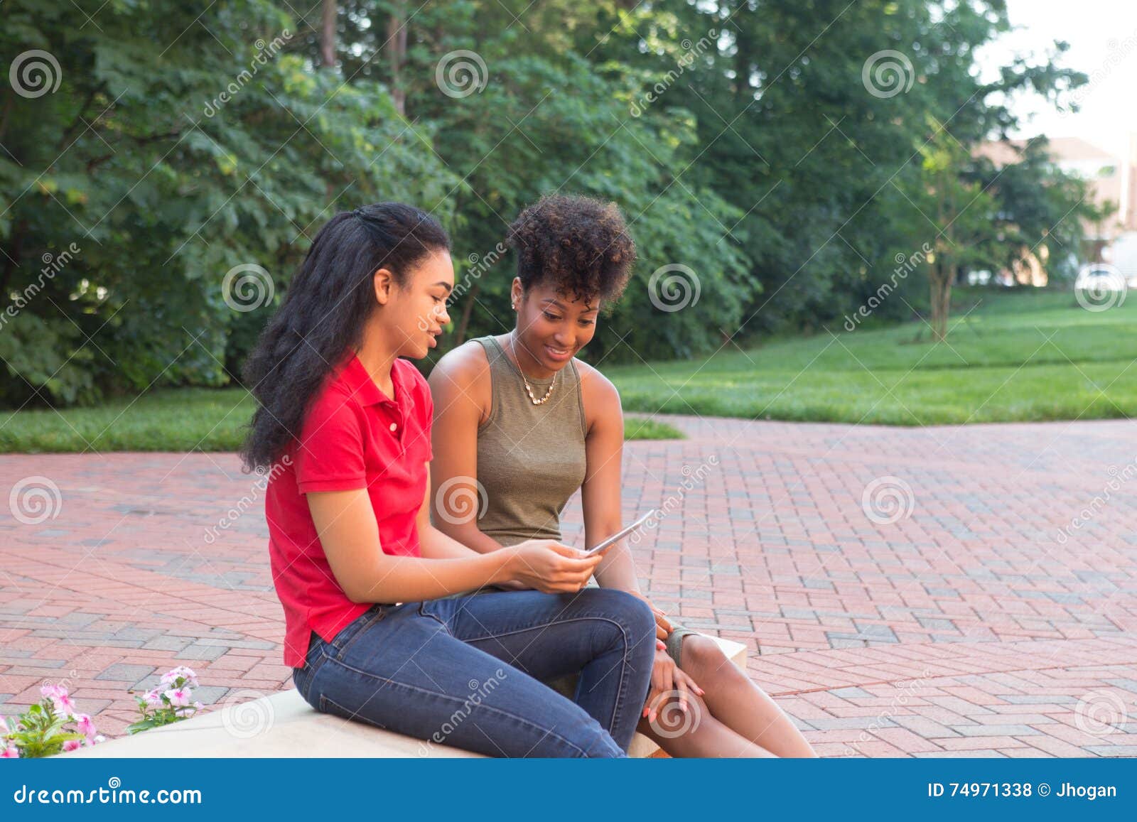 College Student with a Tablet Stock Photo Image of holding, diversity