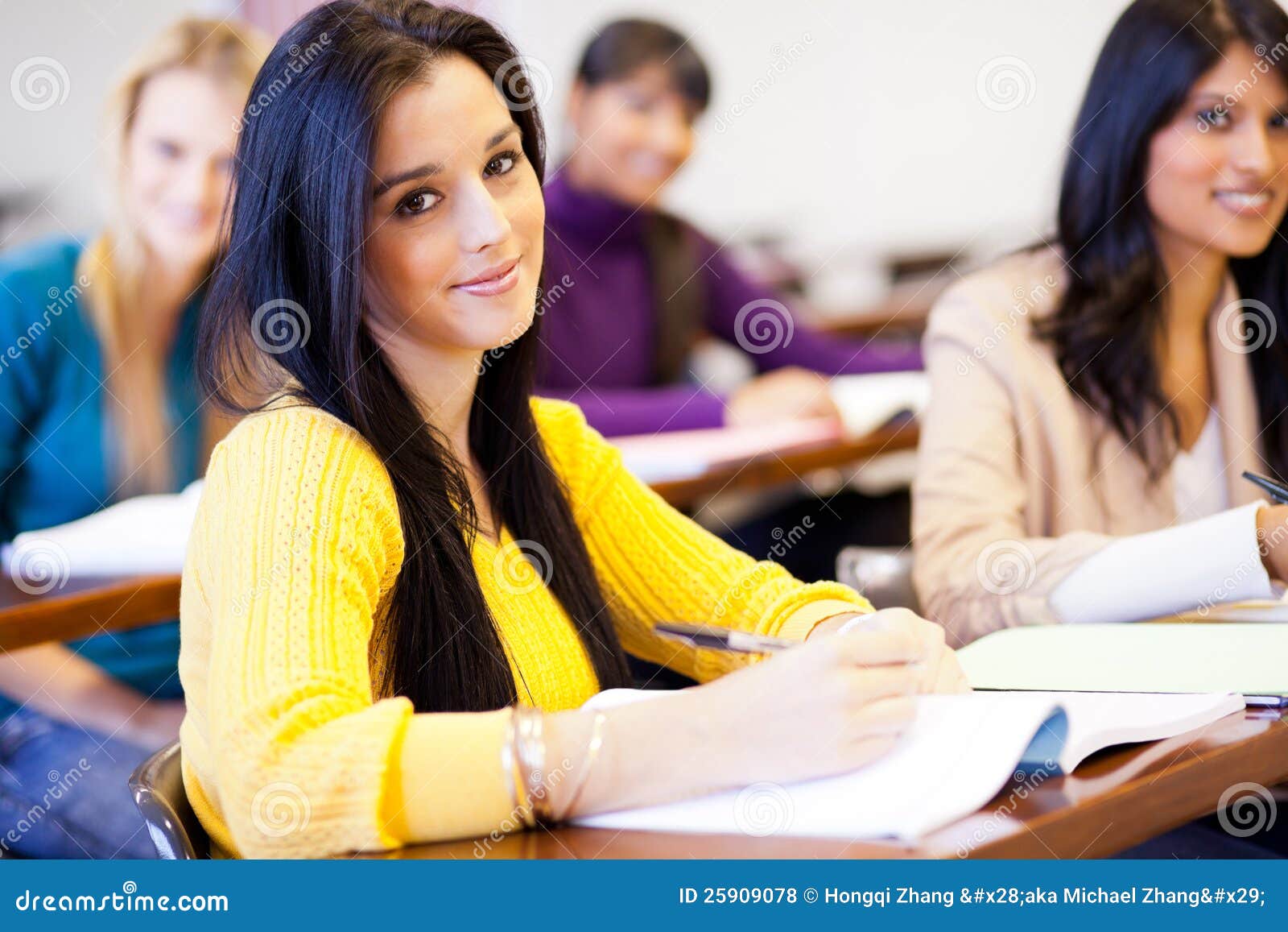 College Students In Classroom Royalty Free Stock Photos - Image: 25909078