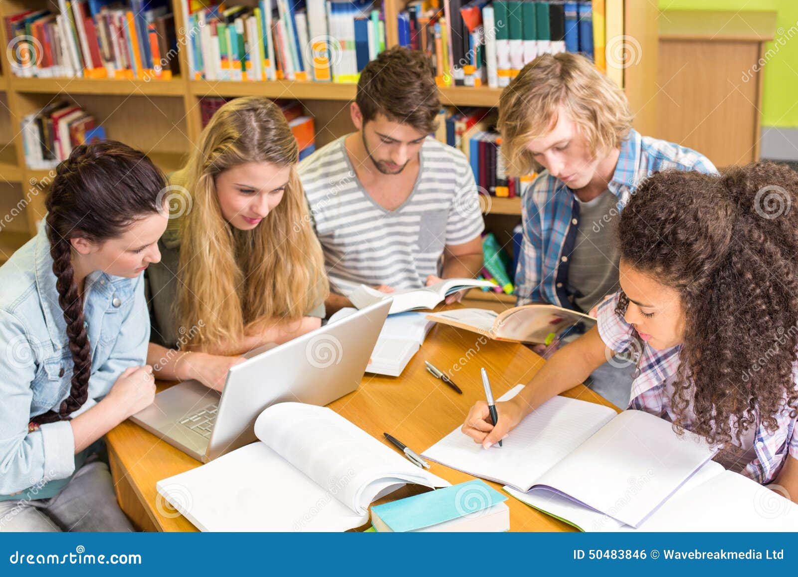 Students doing Homework