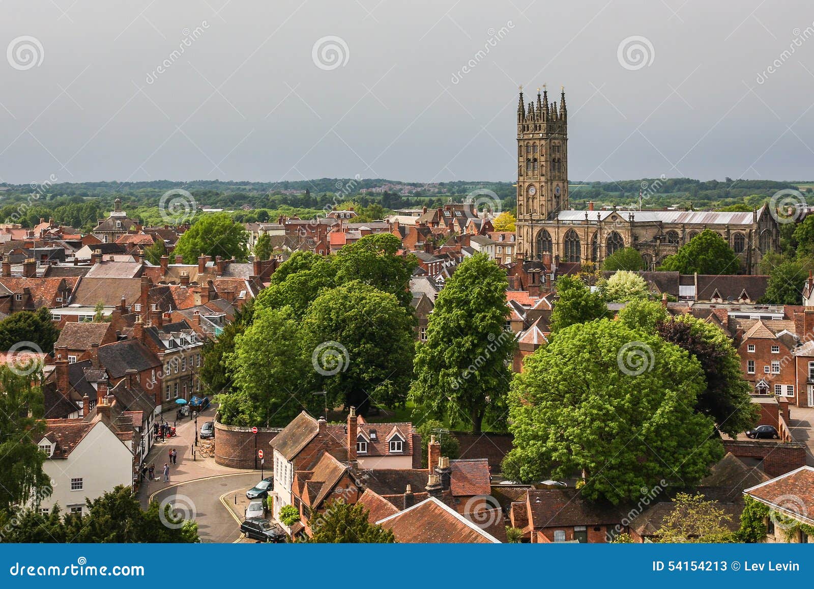 Collegiate Church of St. Mary, Warwick, UK Stock Image - Image of