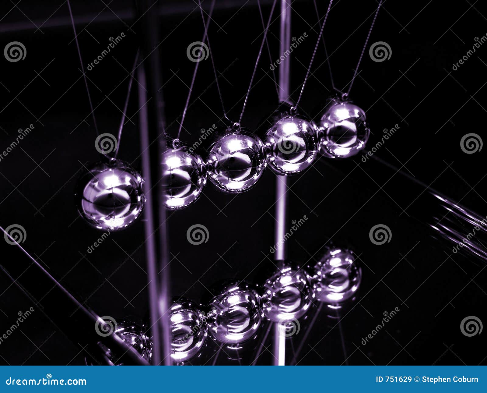 Collision Balls (Focus on Center Ball) Stock Image Image of balls