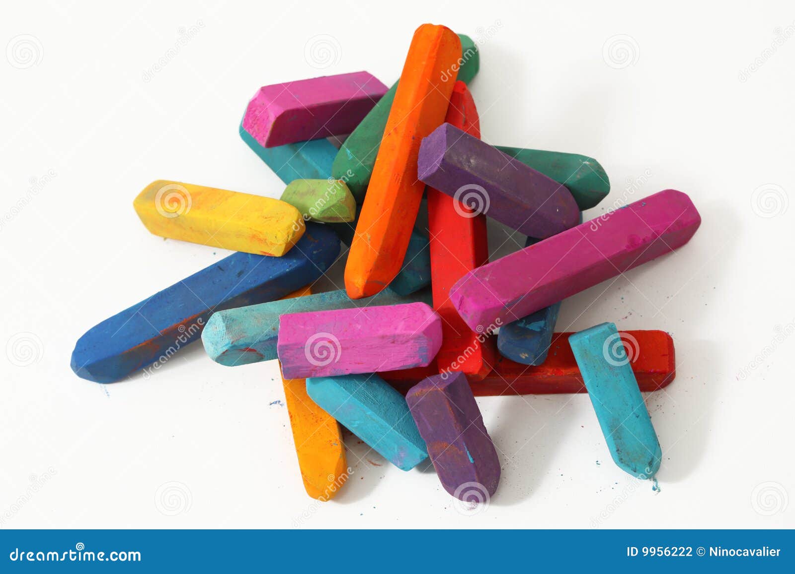 Coloful pastel sticks stock photo. Image of class, imagine 9956222