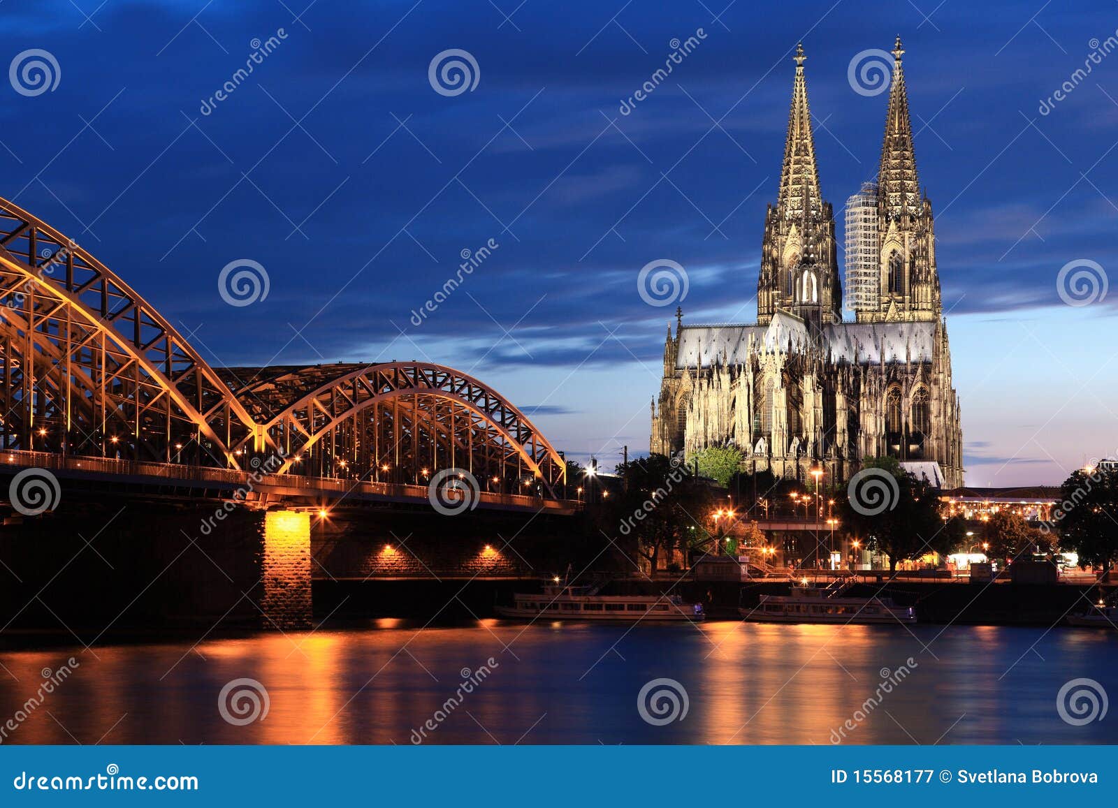 cologne cathedral and hohencollernbridge