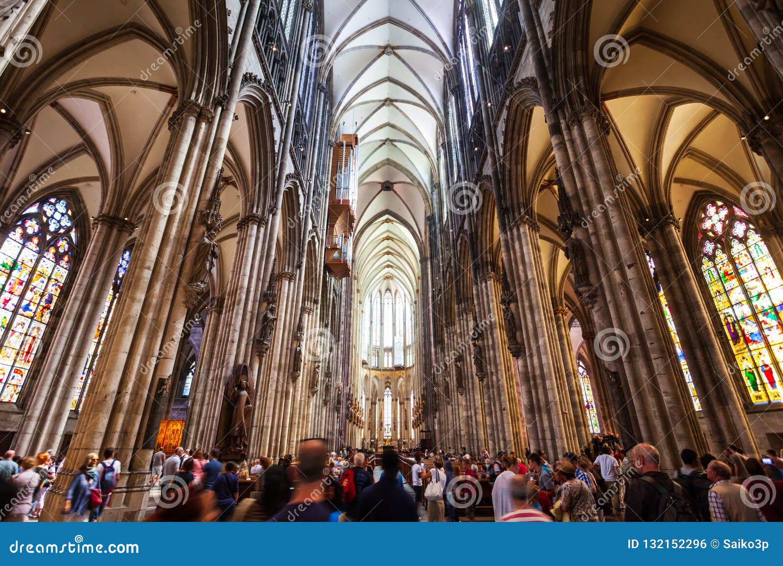 Cologne Cathedral Interior In Germany Editorial Photo