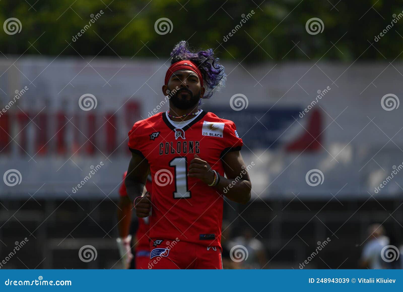 EUROPEAN LEAGUE of FOOTBALL. American Football Match Cologne Centurions -  Istanbul Rams Editorial Stock Image - Image of guard, european: 248943039