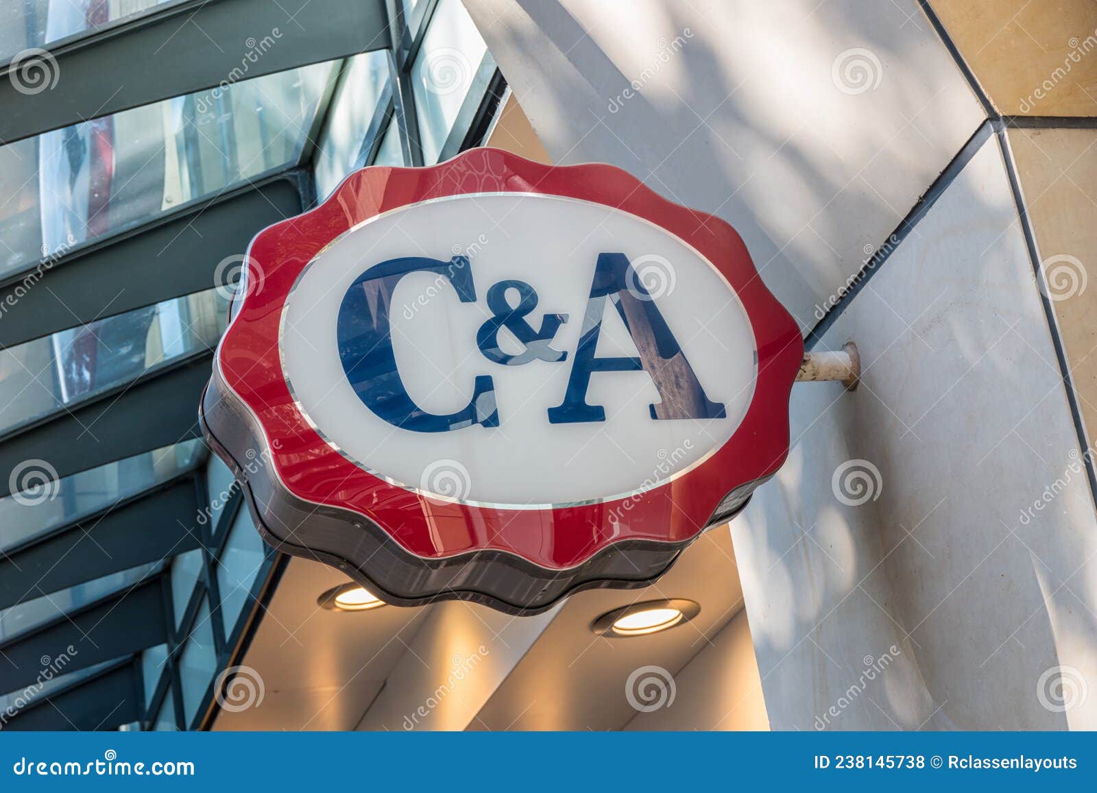 COLOGNE, GERMANY OCTOBER, 2017: C&a Store Sign. C&a is an International ...