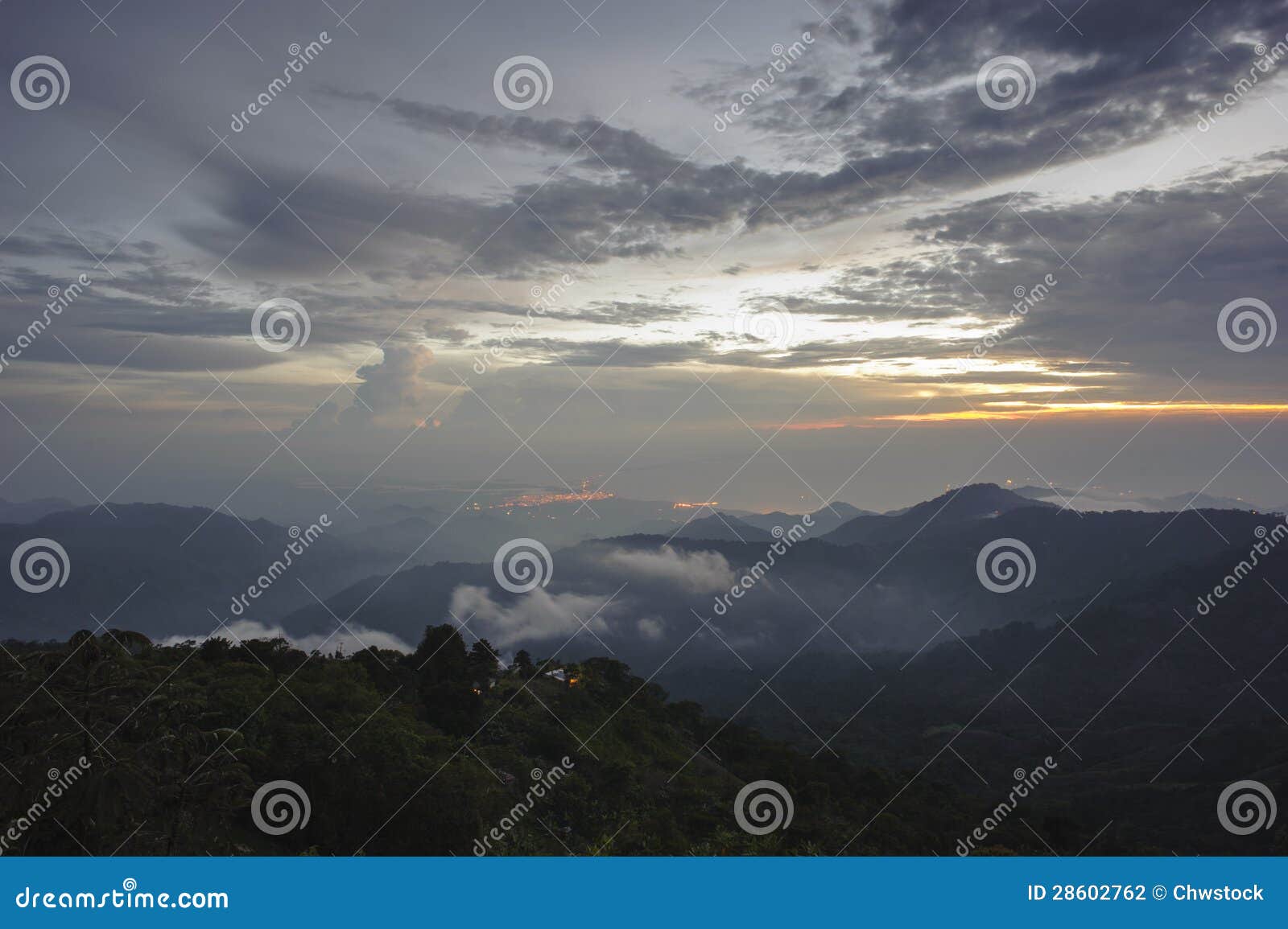 colombia - dawn over the sierra nevada de santa marta