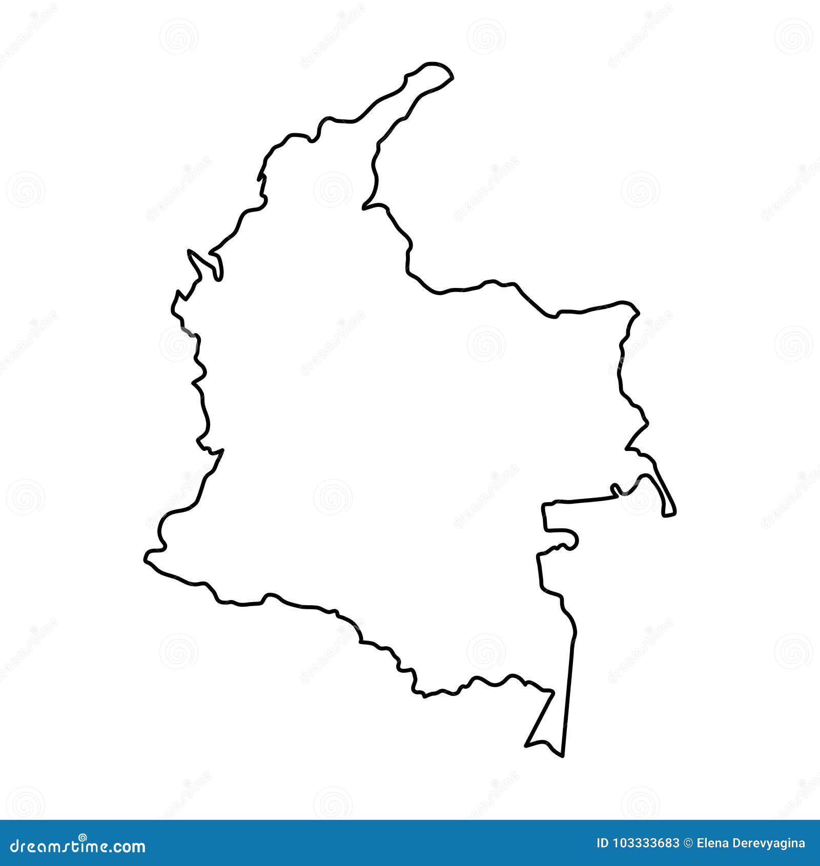 Colombia Mapa Mapa De Colombia Para Pintar E Imprimir En Pdf Mas Vector