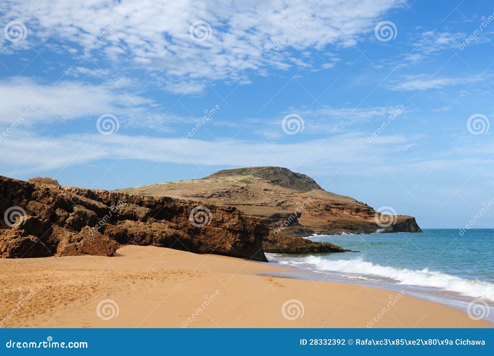 colombia, pilon de azucar beach in la guajira