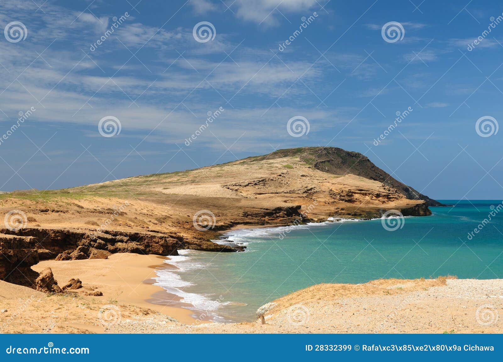 colombia, pilon de azucar beach in la guajira