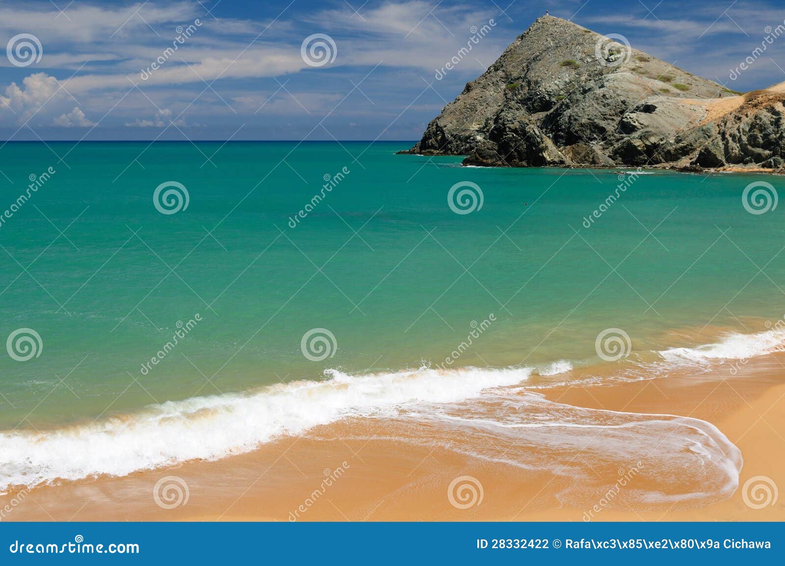 colombia, pilon de azucar beach in la guajira