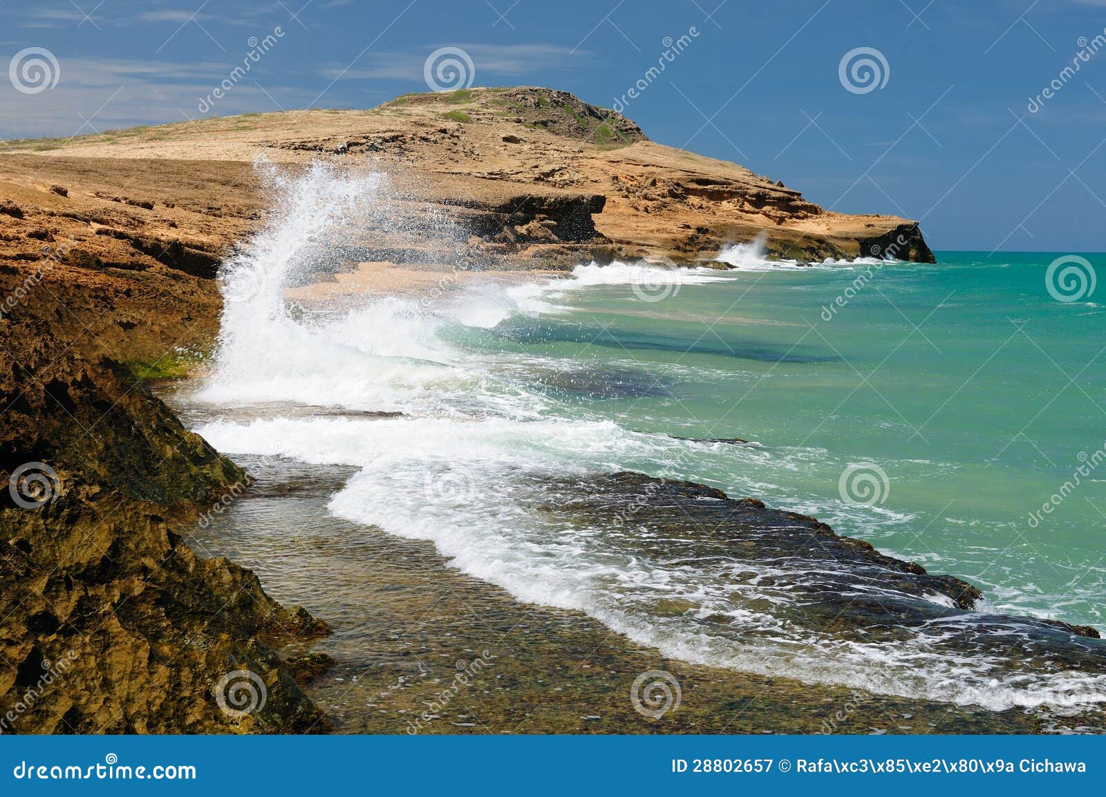 colombia, pilon de azucar beach in la guajira