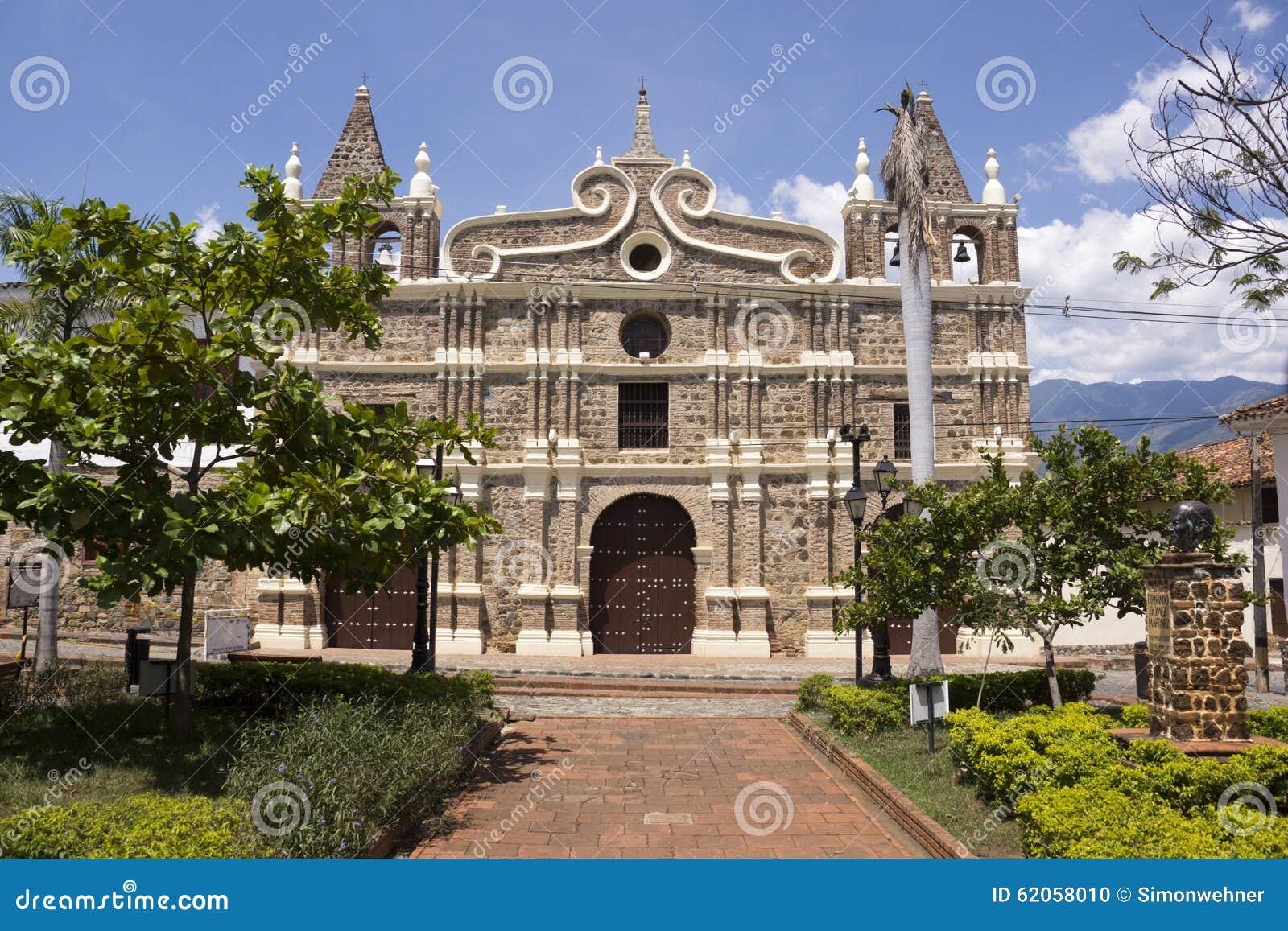 colombia - santa fe de antioquia - church of santa barbara