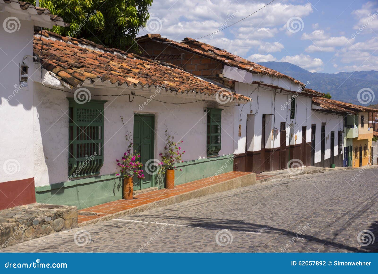 colombia - santa fe de antioquia - city, street view