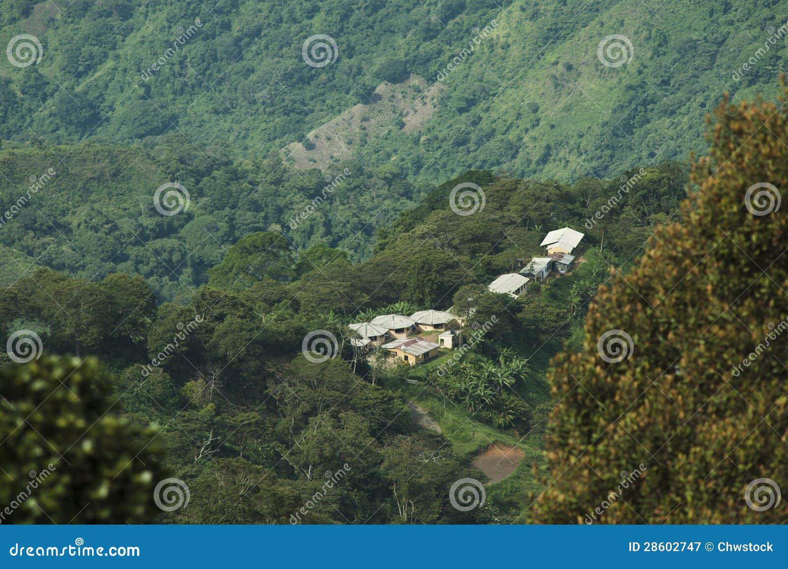 colombia - settlement in the rainforest of the sierra nevada de santa marta