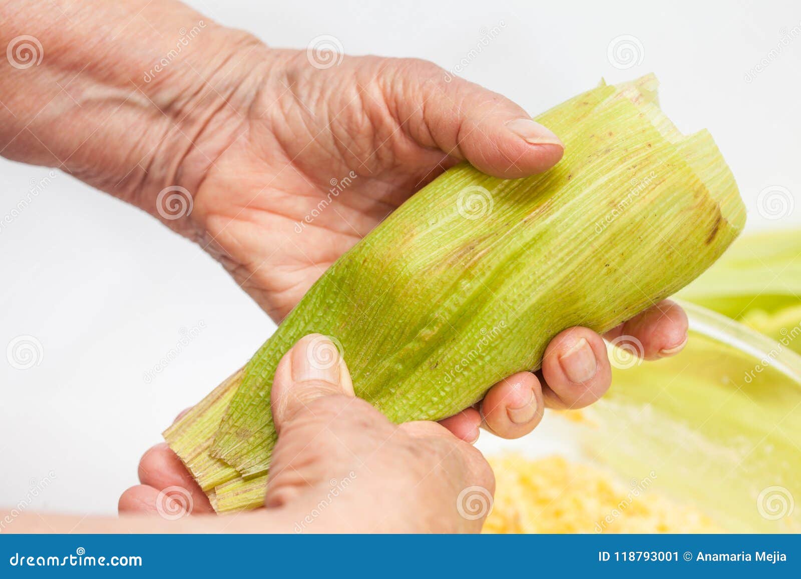 colombian sweet corn wrap preparation