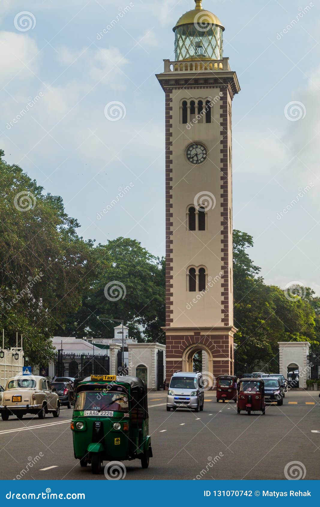 COLOMBO, SRI LANKA JULY 26, 2016 Clock Tower in Colomb Editorial