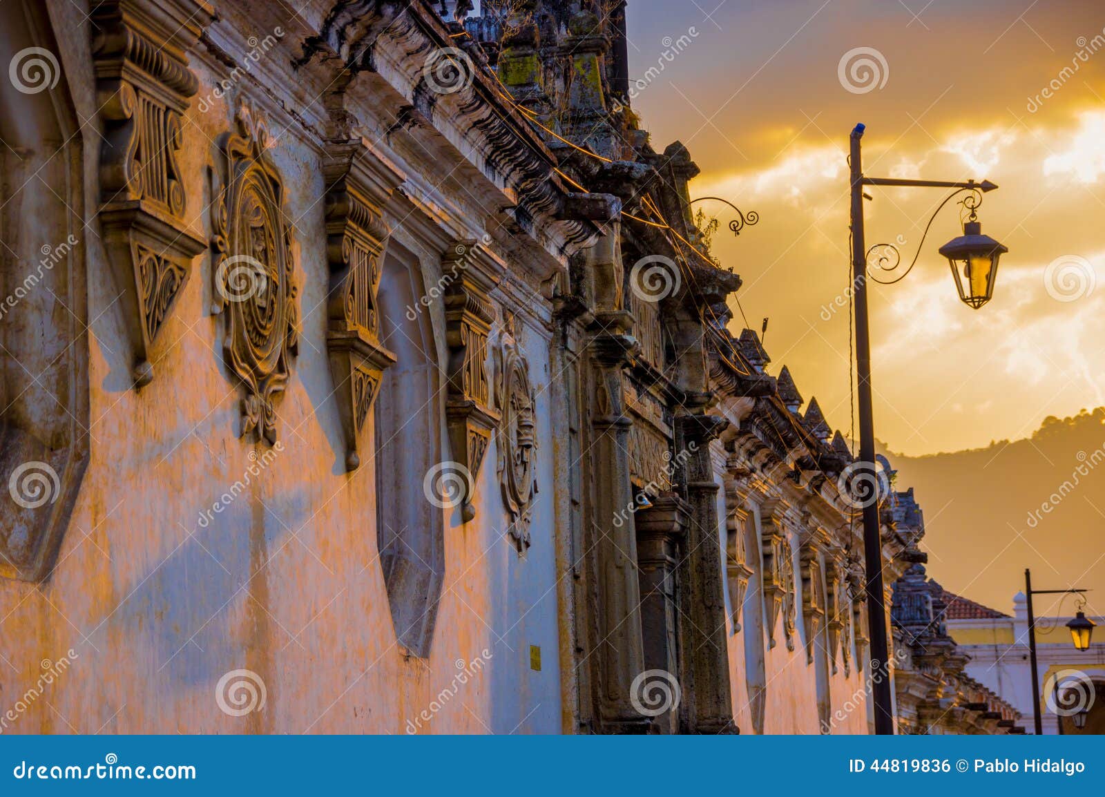colonial architecture in antigua city guatemala
