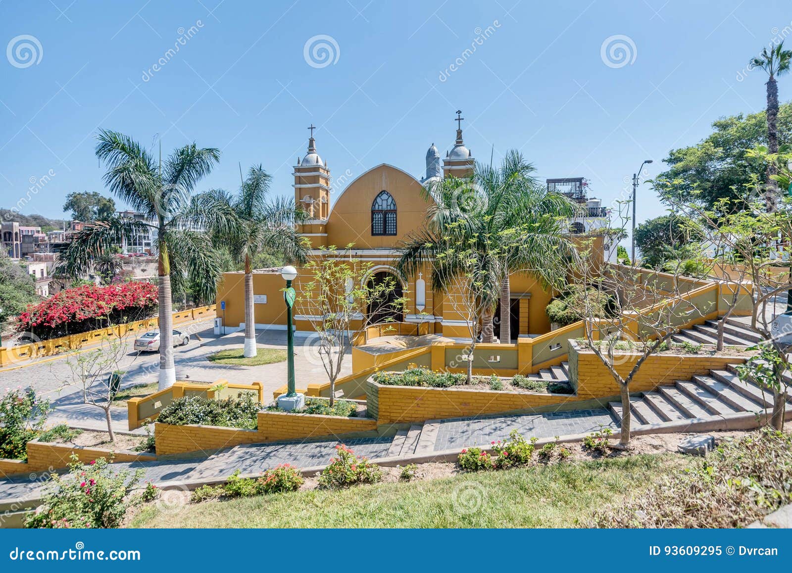 colonial church iglesia la ermita in barranco, lima, peru