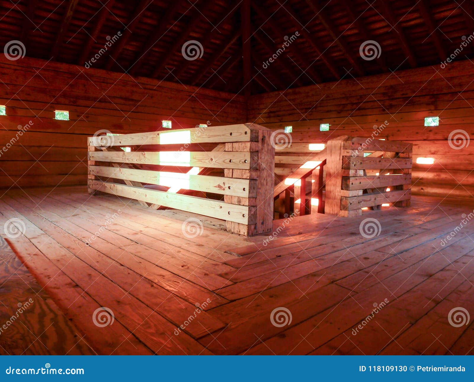 colonial-style block house