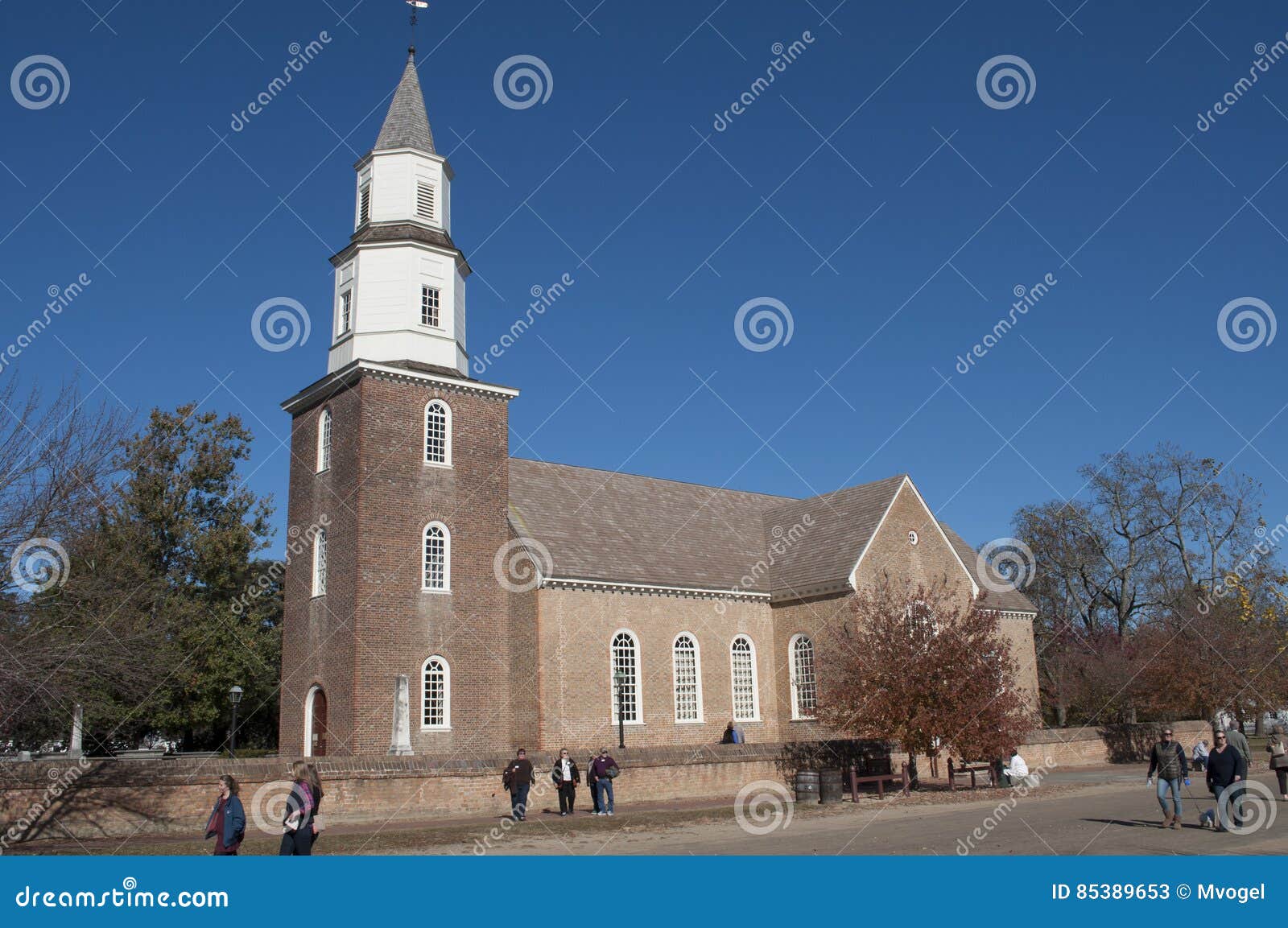 Colonial Williamsburg Church Editorial Stock Photo Image of wheel