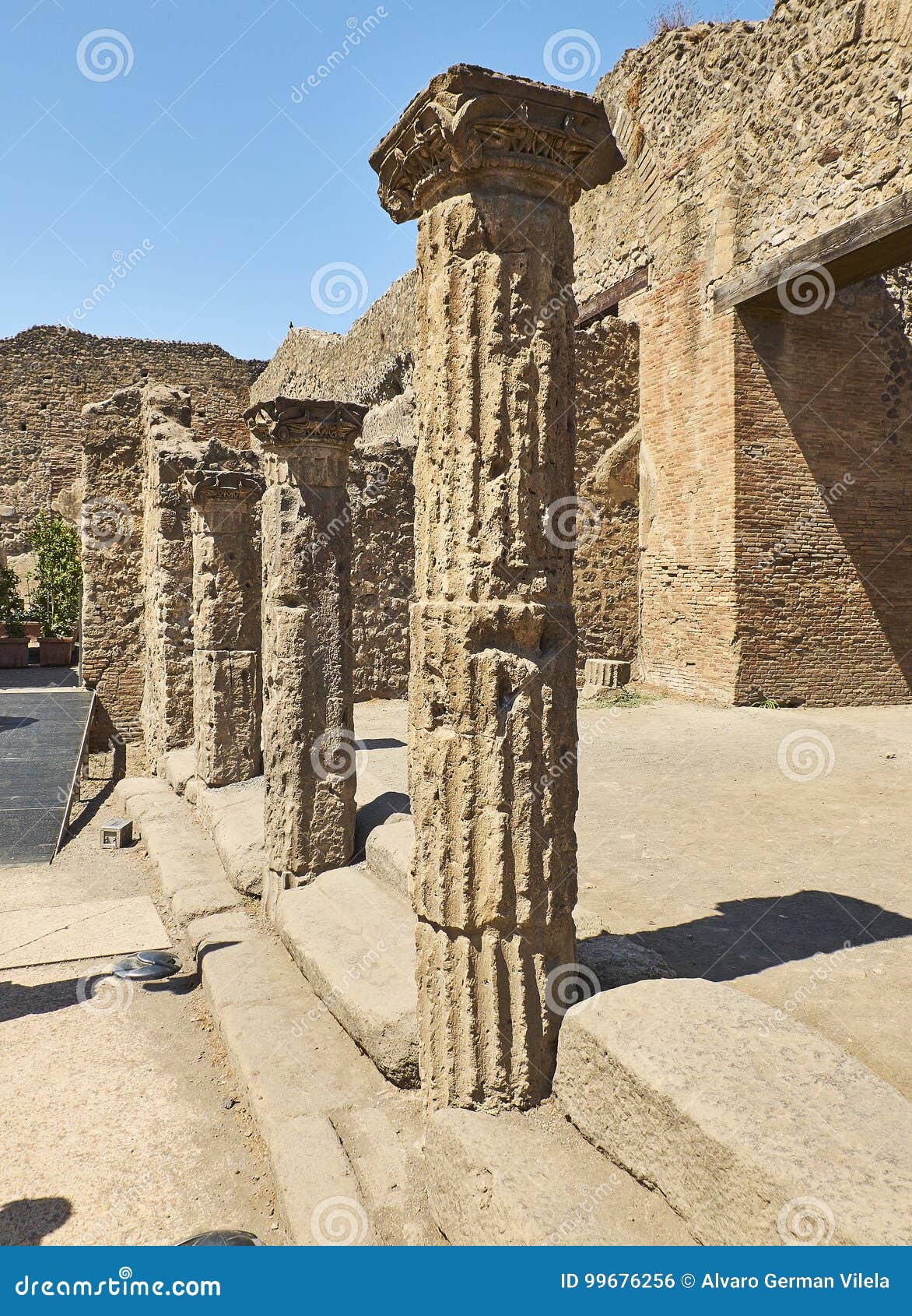 ruins of pompeii, ancient roman city. pompei, campania. italy.
