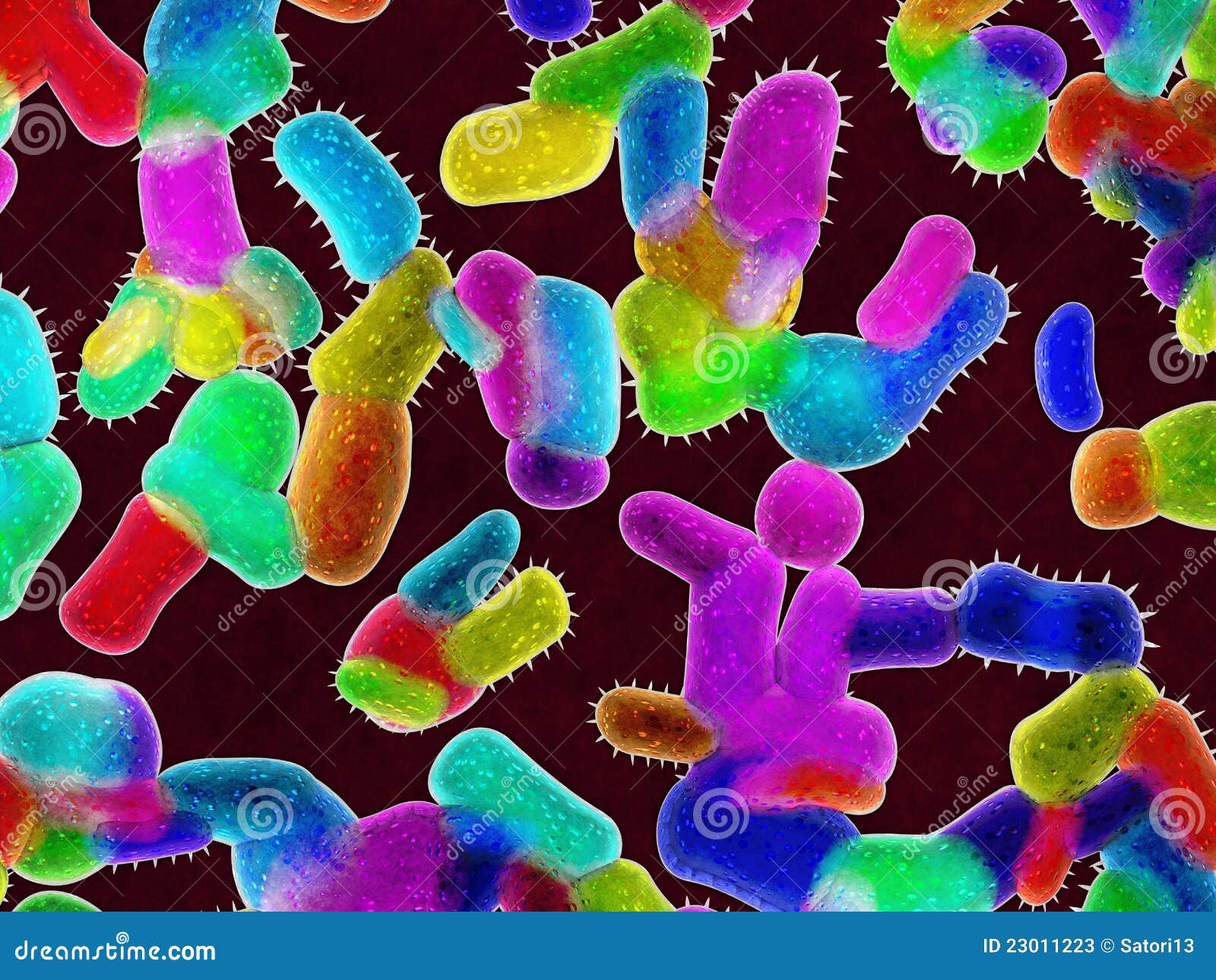 Colony Of Dangerous Bacteria Stock Photos - Image: 23011223